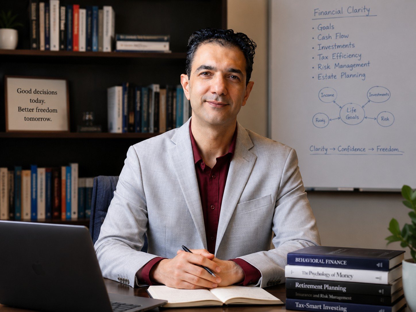 Alireza Talebi in a professional office setting